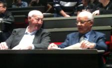 Ernest Collet (président d'honneur) et Jacky Bovay (président du tribunal arbitral