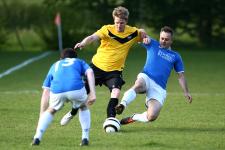 Photo Pascal Muller: Action lors d'un match entre le CIO et Nestlé 2 le 26 mai 2014