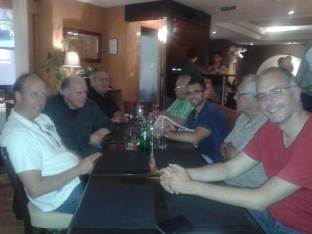 De gauche à droite : Jérôme Koelle, Erwin Meyer, Patrick Liaudet, Eric Jaunin, Davide Malgioglio, Roger Renold et Pascal Muller